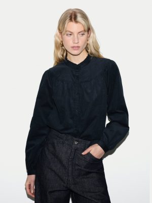 Baby Cord Frill Neck Shirt