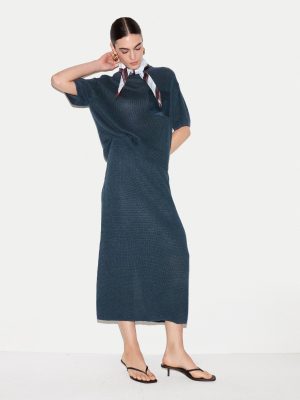 Linen Silk Pocket Skirt