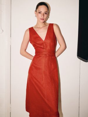 Linen Tie Dress