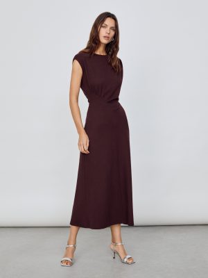 Ruched Seam Jersey Dress
