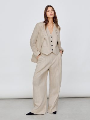 Kemp Linen Cotton Stripe Trouser